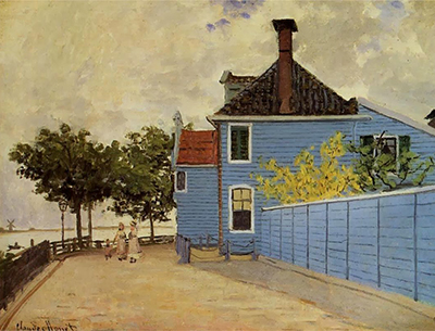 The Blue House at Zaandam Claude Monet
